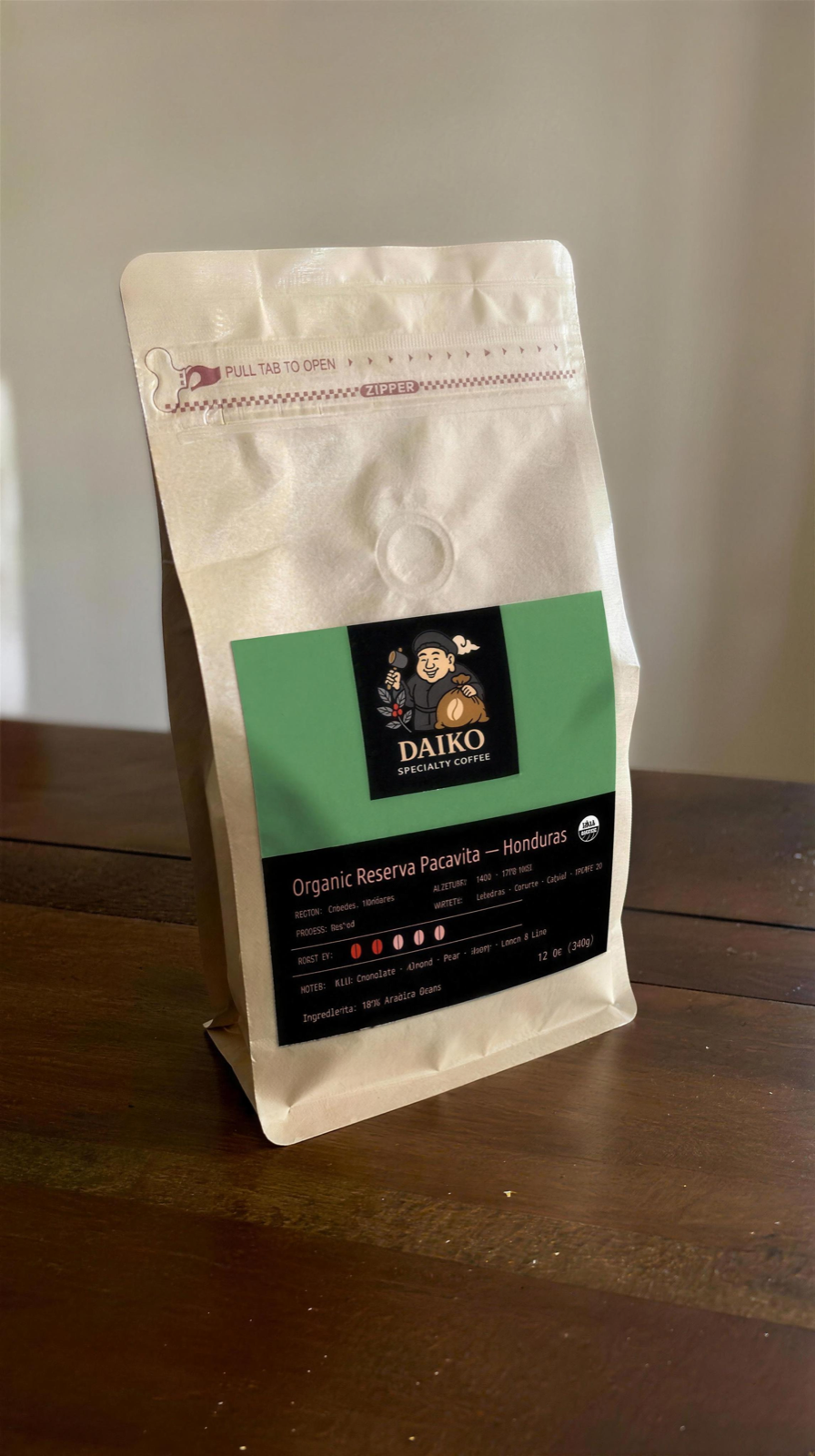 Honduras Reserva Pacavita — 12 oz whole bean bag